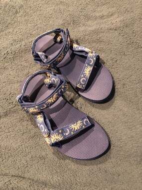 Teva Women's Original Universal Sandal in Sun and Moon Insignia Blue